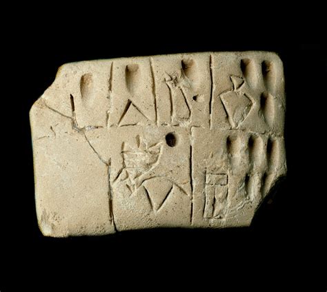 Tavoletta di argilla con scrittura cuneiforme sumera