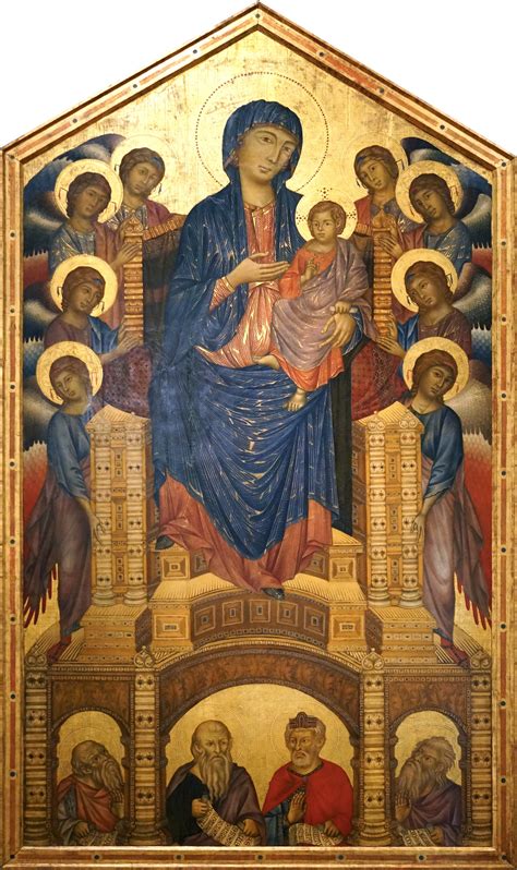 Maestà di Santa Trinita di Cimabue, Uffizi