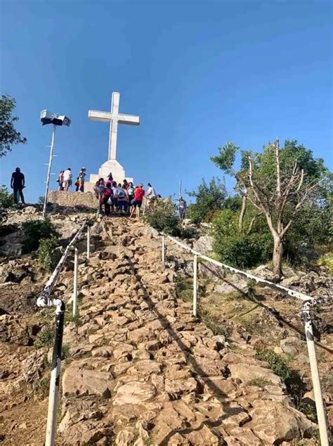 Thematic photo of the Medjugorje church or cross mountain