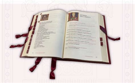 Interno del Messale Serafico aperto su una pagina liturgica