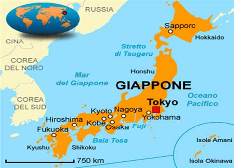 Mappa del Giappone feudale che evidenzia l'area dell'Era Tokugawa
