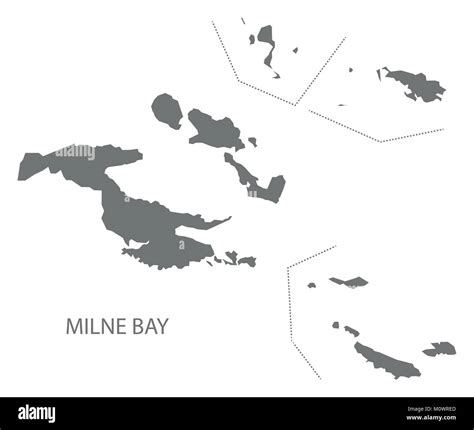 Mappa della Provincia di Milne Bay, Papua Nuova Guinea, con indicazione della Diocesi di Alotau-Sideia