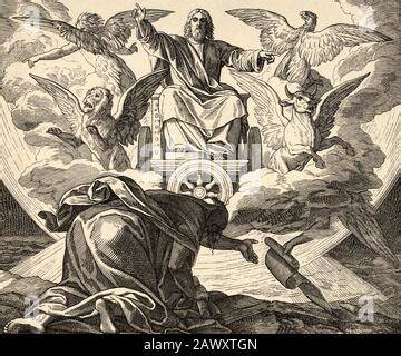 illustrazione biblica del libro di Ezechiele con il simbolo Tau