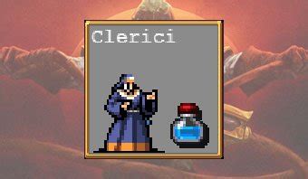 Personaggi di Vampire Survivors con Suor Clerici in evidenza