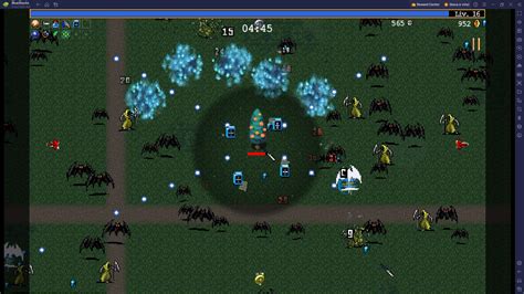 Schermata di gioco di Vampire Survivors con Suor Clerici in azione