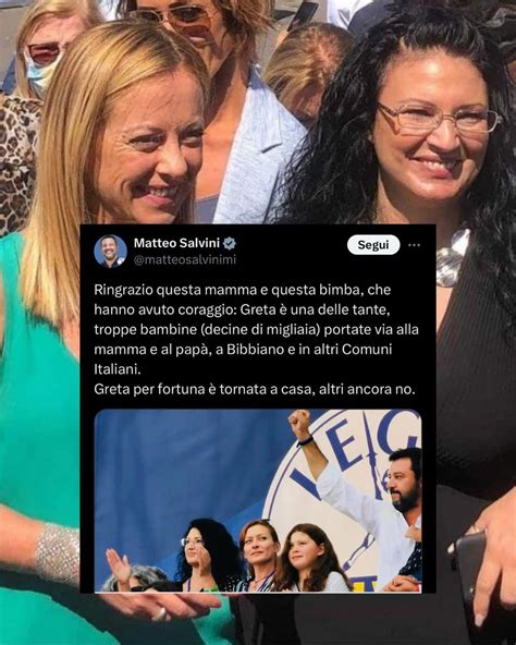 Matteo Salvini e Maricetta Tirrito sul palco a Bibbiano nel 2019