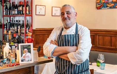 Ritratto di Arcangelo Dandini, chef e patron del ristorante
