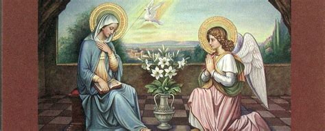 rappresentazione dell'Annunciazione a Maria con l'angelo Gabriele