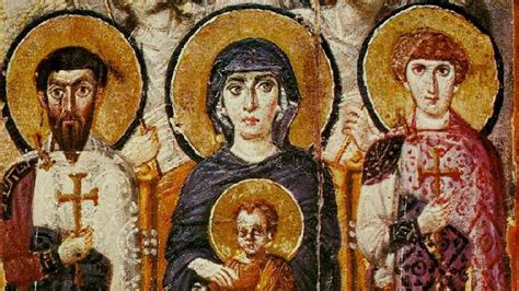 Iconografia bizantina di Santi Teodoro e Lucia o San Biagio, rappresentanti i primi culti a Lamezia Terme