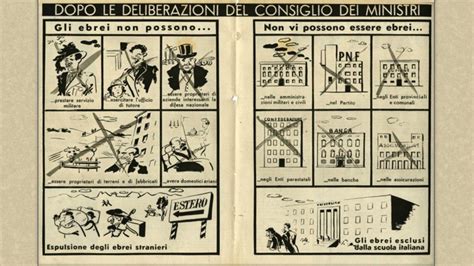 Manifesto d'epoca contro le leggi razziali