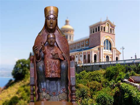 Illustrazione del miracolo della bambina salvata dalla Madonna di Tindari sulla spiaggia di Marinello