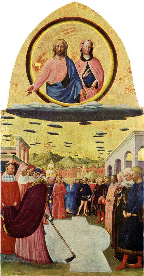Affresco o rappresentazione del Miracolo della neve per Santa Maria Maggiore