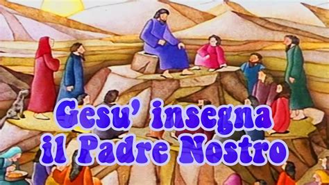 Illustrazione di Gesù che insegna il Padre Nostro ai discepoli