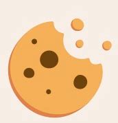 Icona stilizzata di un cookie o un grafico sull'utilizzo dei cookie