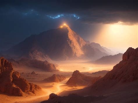 Illustrazione del deserto come luogo di riflessione e crescita spirituale
