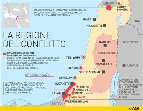 Mappa delle principali località palestinesi citate nei Vangeli