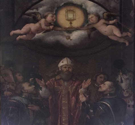 Stendardo di Romanino raffigurante la Messa di Sant'Apollonio