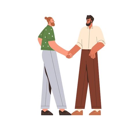 illustrazione di due persone che si stringono la mano per fare pace
