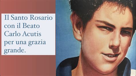 Un rosario con l'immagine di Carlo Acutis