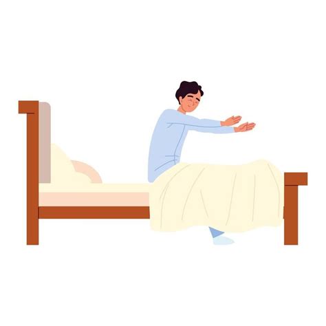 illustrazione di una persona che si sveglia e prega in un contesto ebraico tradizionale