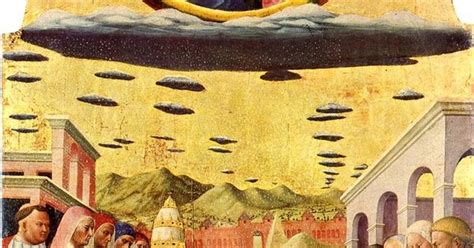 The Miracle of the Snow by Masolino da Panicale, showing discoidal clouds
