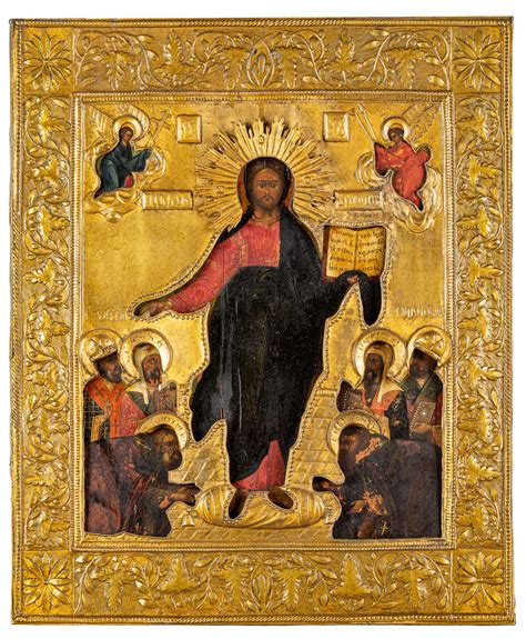 Incontro di Cristo, icona russa, XVIII-XIX secolo