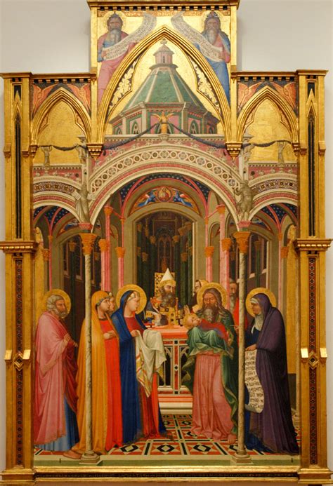 Ambrogio Lorenzetti, Presentazione di Gesù al Tempio, 1342, Firenze, Galleria degli Uffizi.