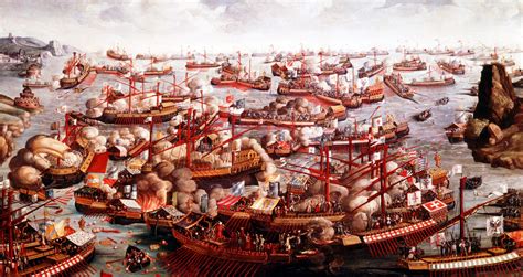 quadro della battaglia di Lepanto
