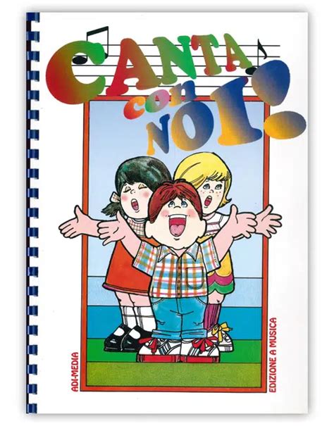 Copertina dell'innario Canta Con Noi, con illustrazione vivace di bambini che cantano