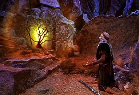 Rappresentazione di Mosè davanti al roveto ardente