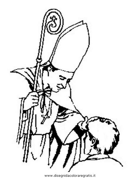 rappresentazione iconografica della Cresima con il vescovo che impone le mani sul cresimando