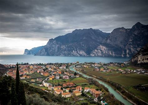 Mappa dell'Alto Garda con evidenziazione dell'area di Arco