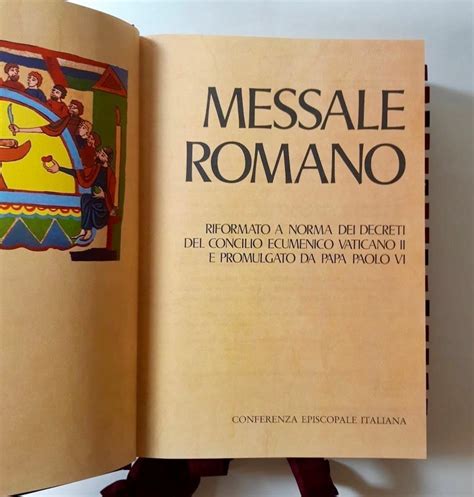 Dettaglio di un Messale Romano con le indicazioni per la genuflessione