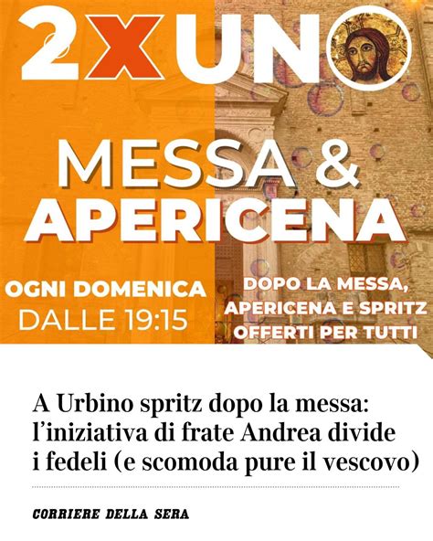 Immagine di una locandina modificata dell'iniziativa di Frate Andrea Ricatti