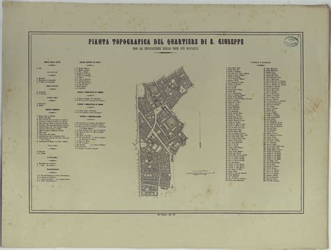 Mappa schematica del quartiere S. Brancato con indicazione dei siti di ritrovamento archeologico