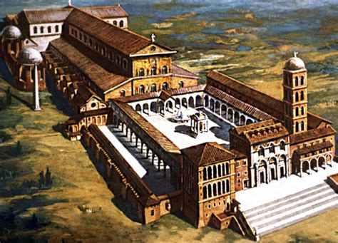 Ricostruzione della Basilica di San Giovanni Battista nell'Albanum voluta da Costantino