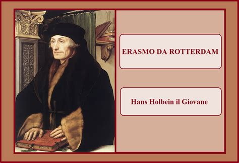 illustrazione di Erasmo da Rotterdam che scrive