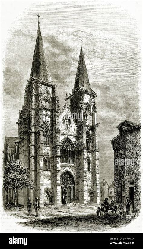 Illustrazione o foto d'epoca di un antico edificio religioso