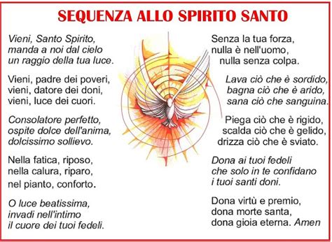 Immagine artistica dell'inno Veni Creator o della preghiera allo Spirito Santo