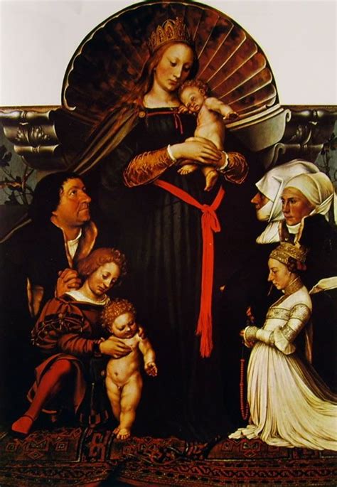 La Madonna del Borgomastro Meyer: Veduta generale del dipinto