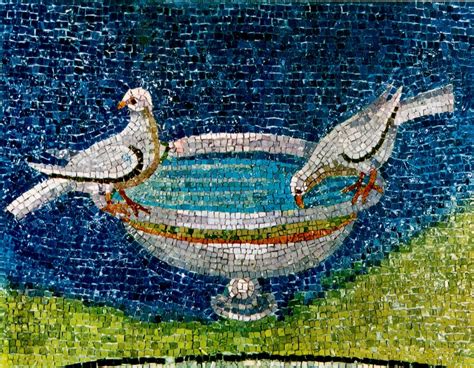 Mosaico delle Colombe abbeveranti nel Mausoleo di Galla Placidia
