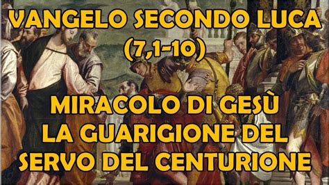 Illustrazione del centurione che supplica Gesù per la guarigione del suo servo