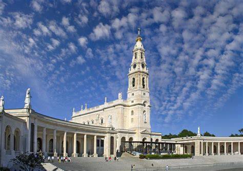 Vista aerea del Santuario di Fátima in Portogallo
