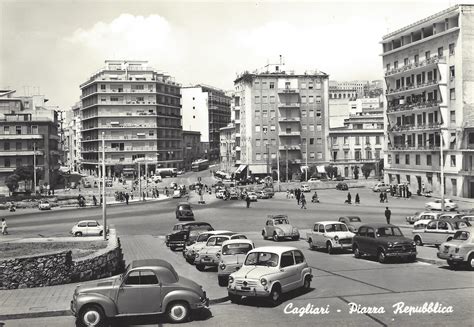Foto storica del quartiere Marina a Cagliari negli anni '80