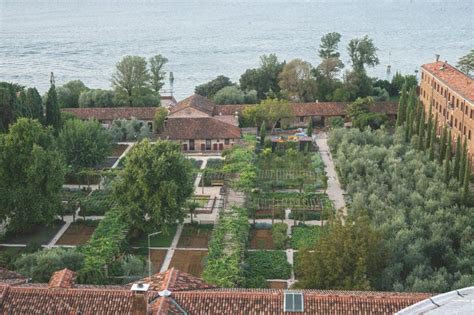 Mappa storica della Giudecca o veduta dei giardini e canali interni