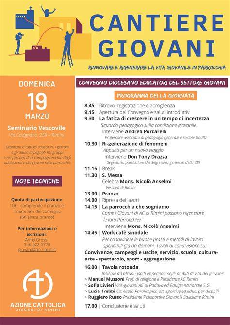 Infografica: Tema e obiettivi del convegno Azione Cattolica 