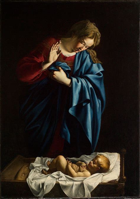 Madonna in adorazione del Bambino, Orazio Gentileschi