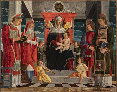 Madonna col Bambino tra i santi Giovanni Battista e Francesco, affresco di Pietro Lorenzetti