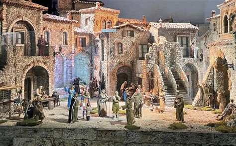 Foto di un presepe monumentale allestito in uno dei comuni della Valle Santa