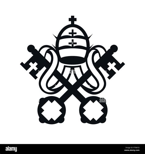Stemma del Papato con le Chiavi di San Pietro e la Tiara